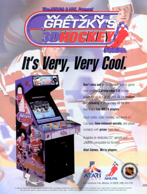 Wayne Gretzky's 3D Hockey MAME2003Plus Game Cover